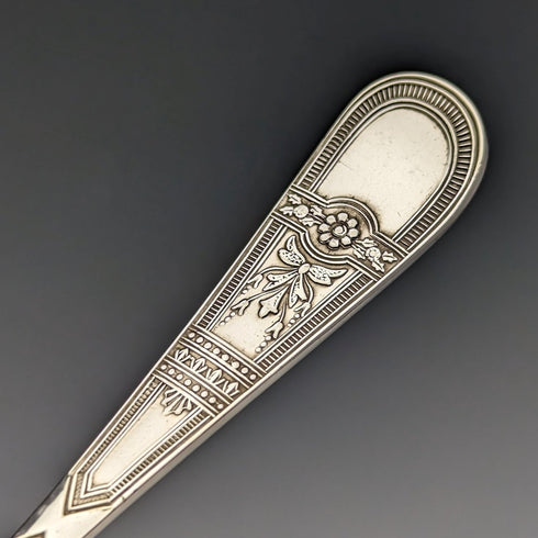 Around 1900 British Antique Silver Plated Teaspoon Set of 6 Daniel & Arter